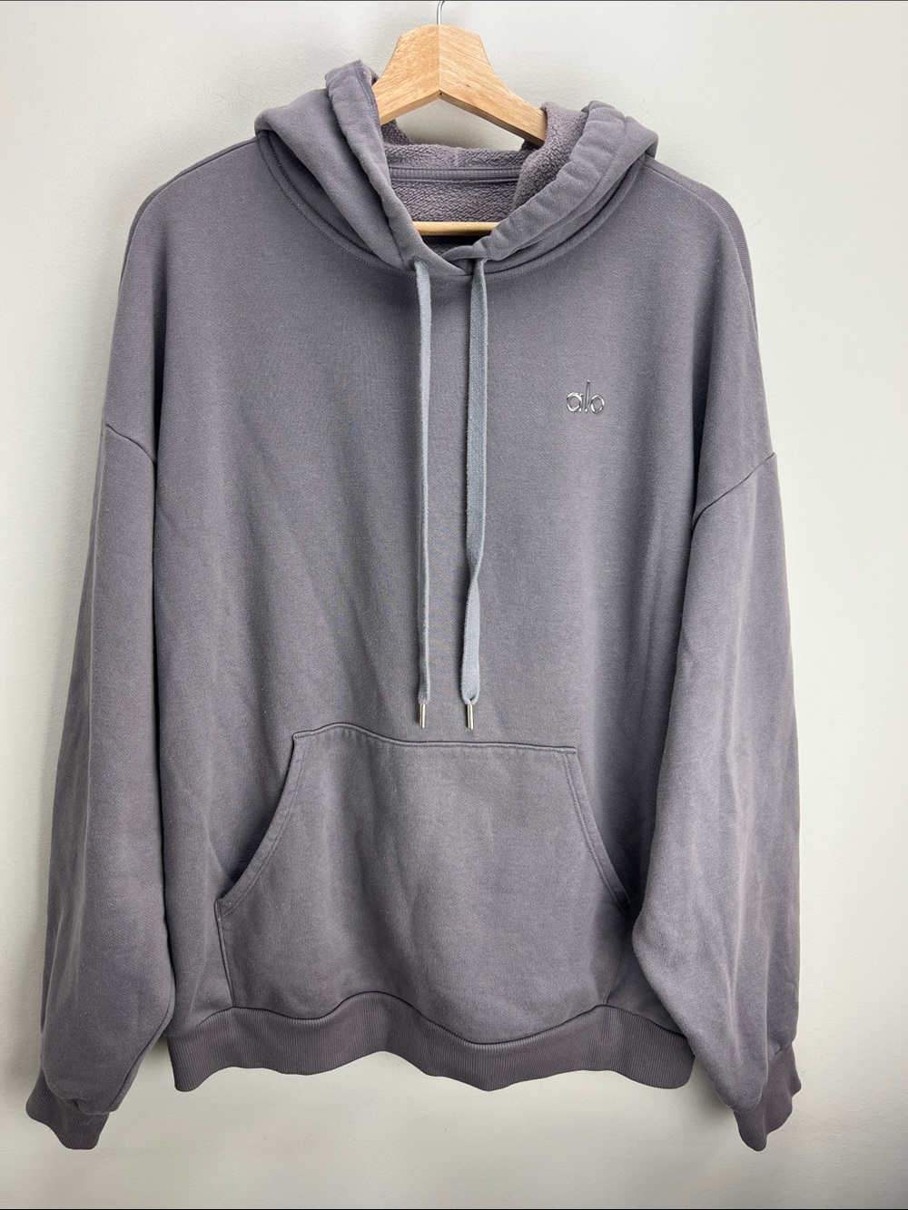 Alo Yoga Accolade Hoodie Sweatshirt Purple Dusk Womens Large Oversized Boxy Cozy